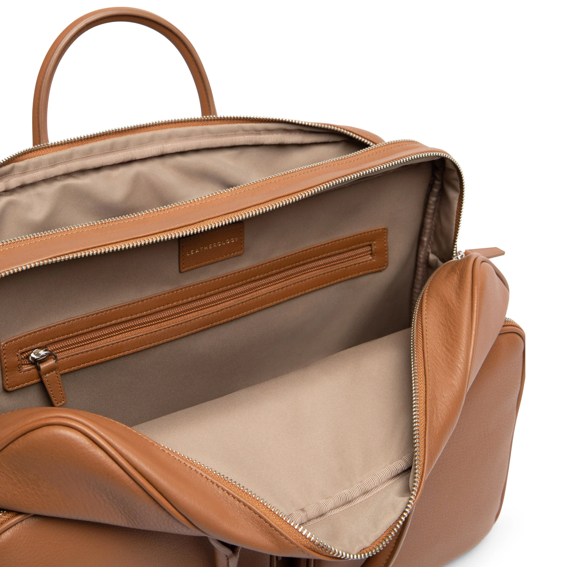 Warren Large Brief Bag Cognac - Image 6