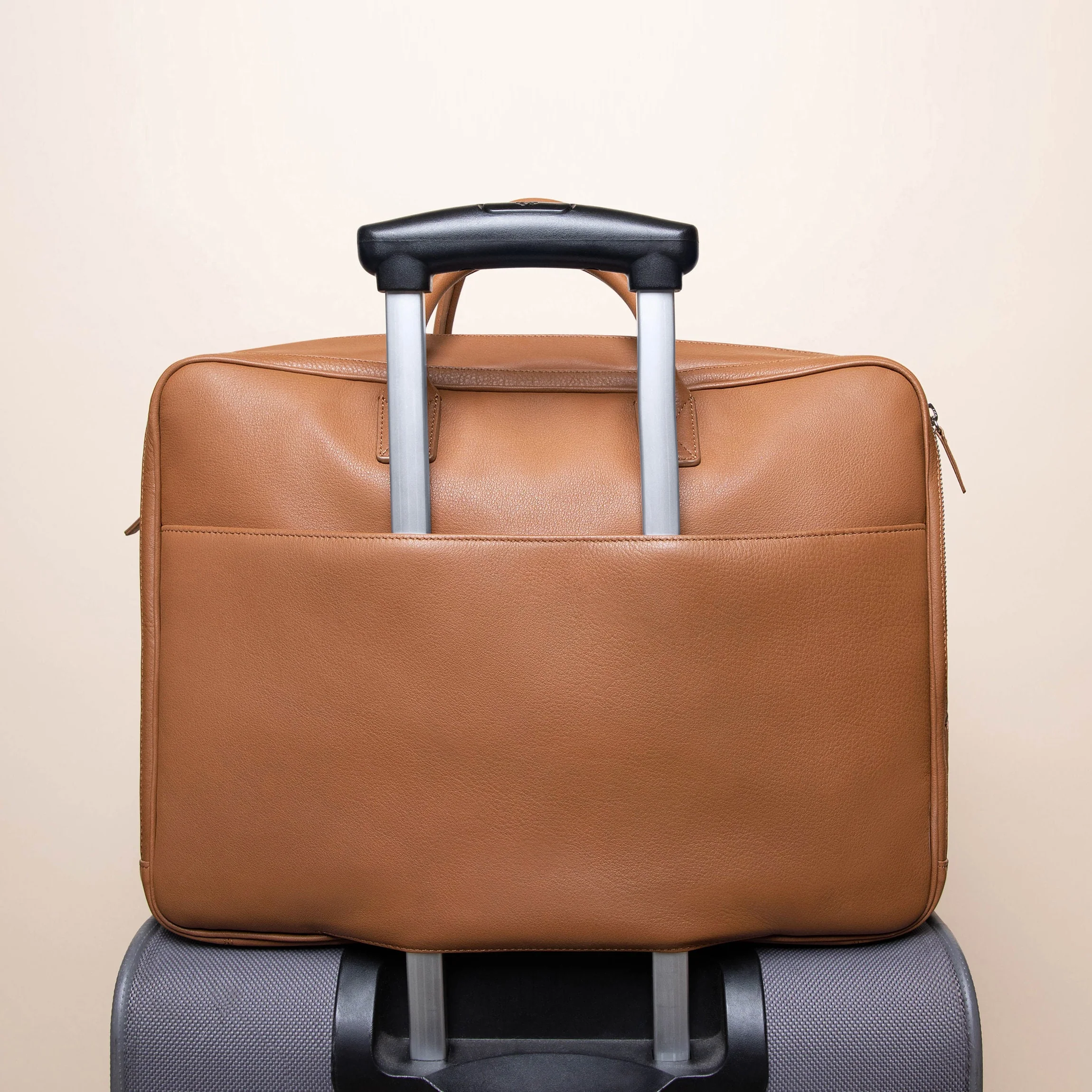 Warren Large Brief Bag Cognac - Image 7