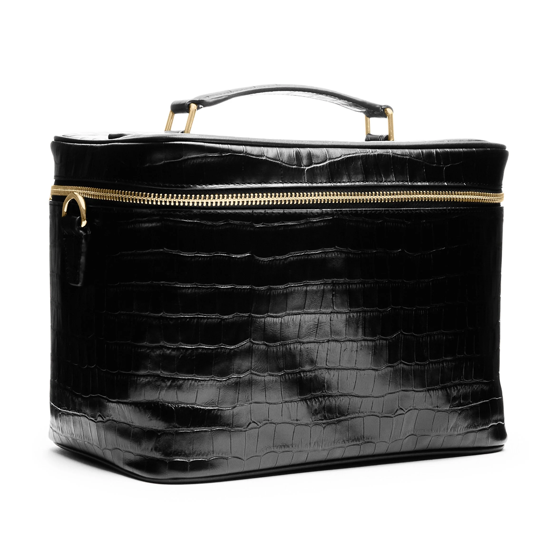XL Train Case Black Croc - Image 8